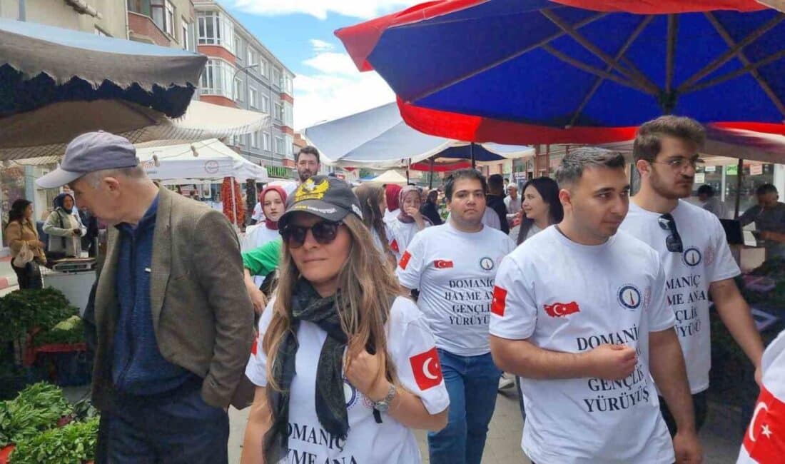 Kütahya’nın Domaniç ilçesinde, 19 Mayıs Gençlik Haftası dolayısıyla Hayme Ana