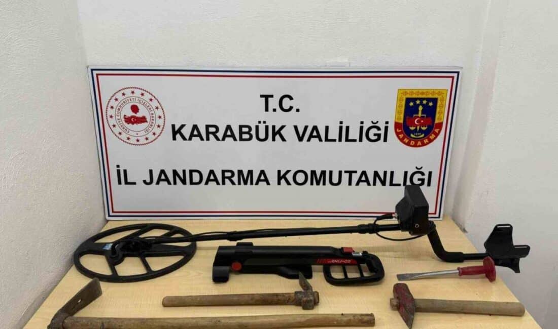 Karabük’ün Safranbolu ilçesinde izinsiz kazı yapan 2 kişi, jandarma tarafından
