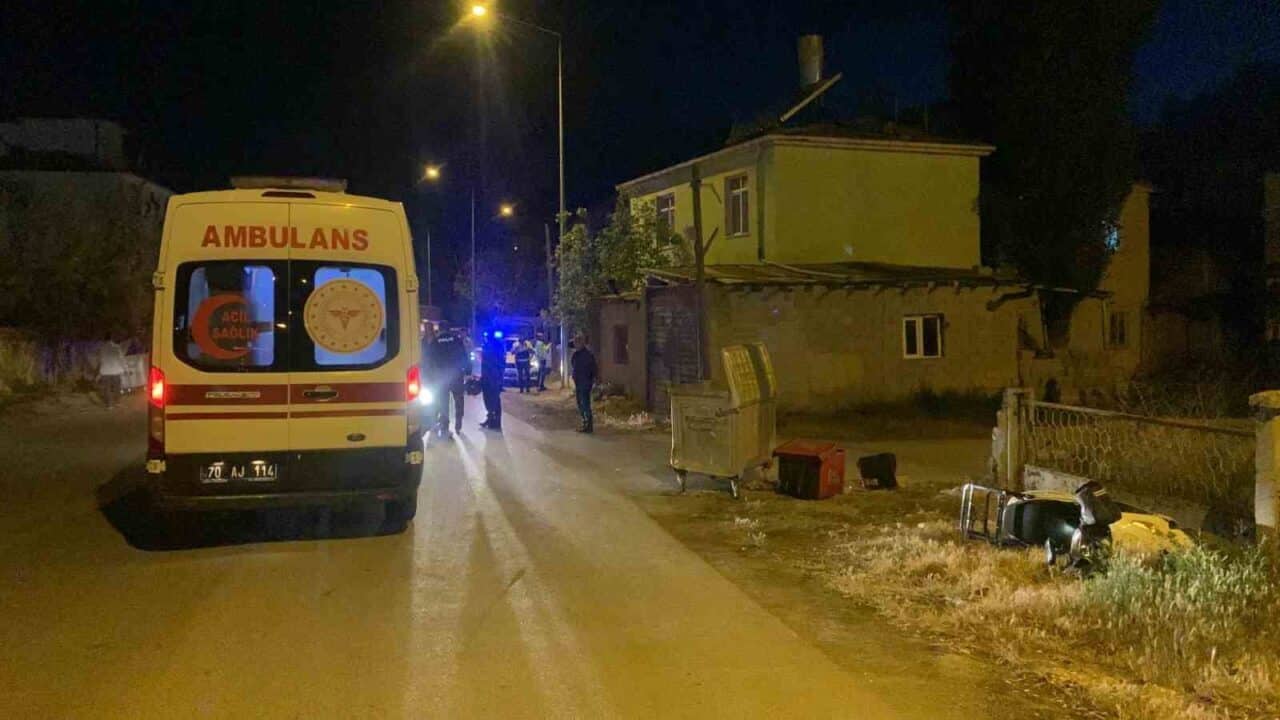 Karaman'da H.C.O.'nun kullandığı otomobil, motosikletli kurye A.B. ile çarpıştı. A.B.,