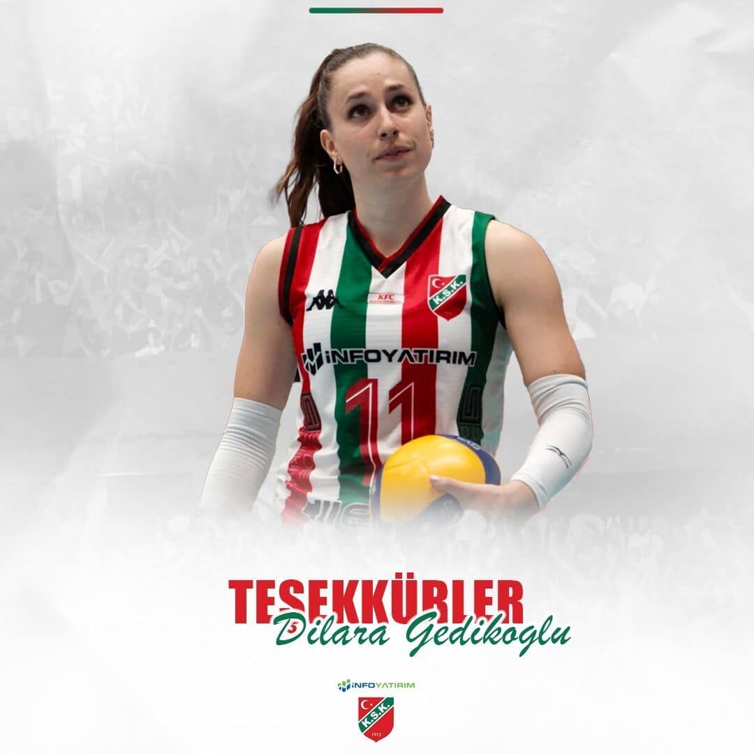 Karşıyaka Voleybol, smaçör Dilara Gedikoğlu ile yollarını ayırdığını duyurdu. Takım,