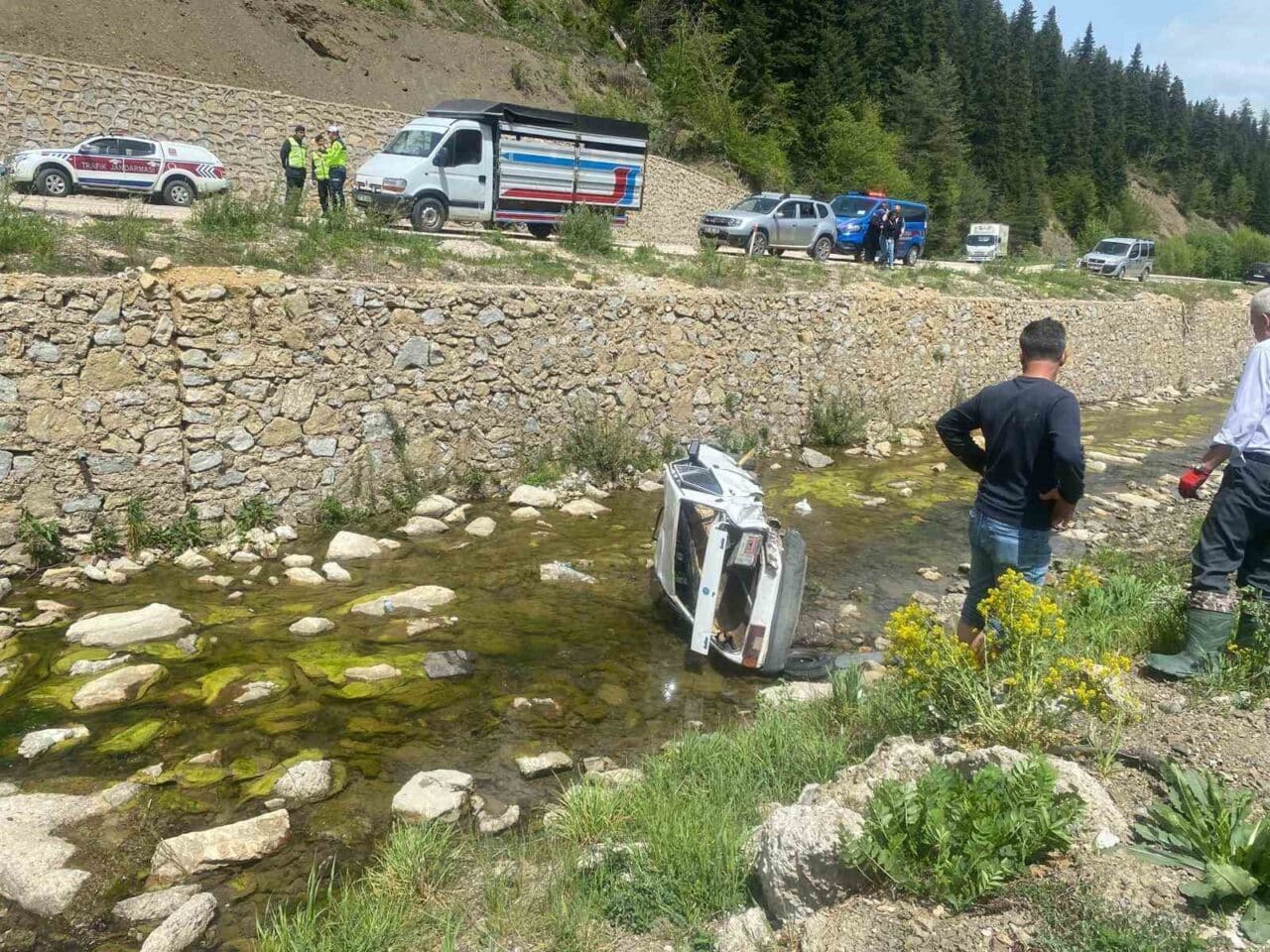 Kastamonu'nun Azdavay ilçesinde, Ayşegül Çelik (24) yönetimindeki otomobilin kontrolden çıkarak