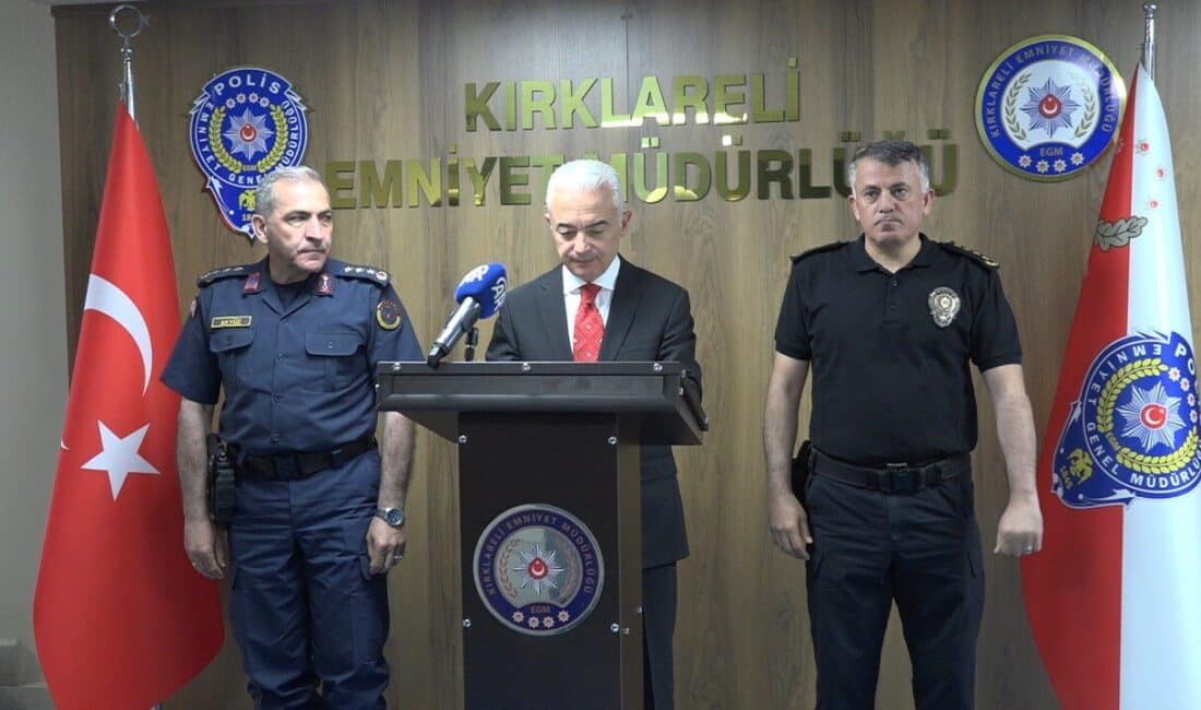 Kırklareli Valisi Uğur Turan, nisan ayında yapılan operasyonlar sonucunda 20