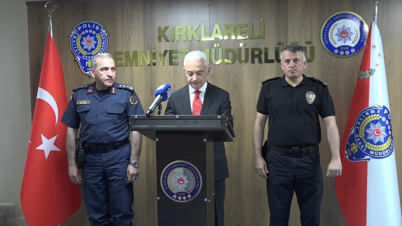 Kırklareli Valisi Uğur Turan, nisan ayında yapılan operasyonlar sonucunda 20