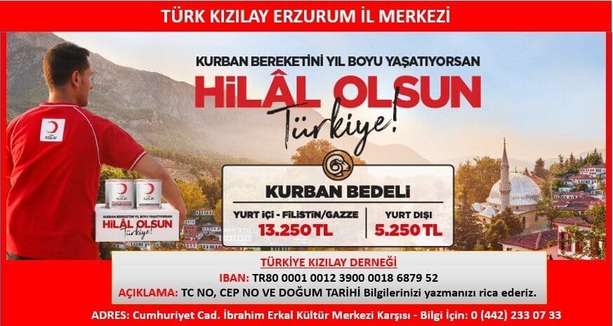Türk Kızılay, 2025 Vekaletle Kurban Kesim Kampanyası'nı "Kurban Bereketini Yıl