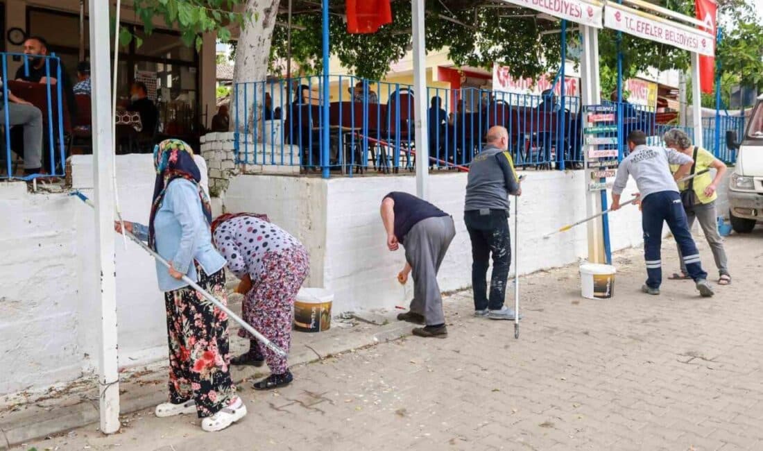 Kızılcaköy, Mahalleli Kadınların Katılımıyla Bembeyaz Güzelliğe Kavuştu! Aydın Efeler İlçesi'ndeki Kızılcaköy, yapılan badana işlemleriyle bembeyaz bir görünüm