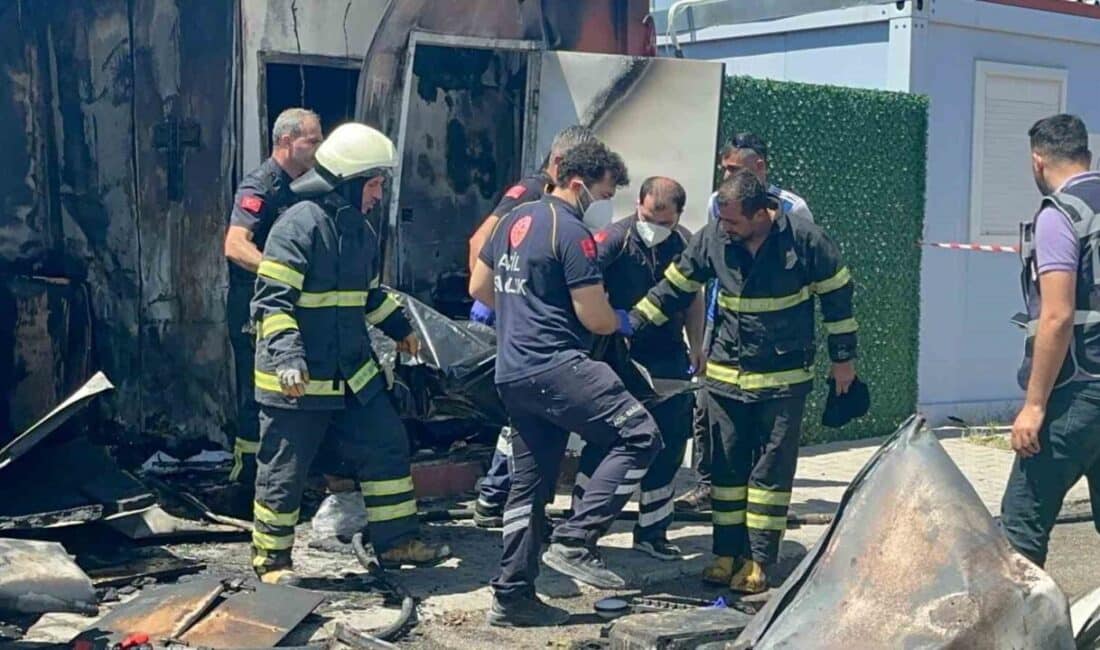 Adıyaman'da bir konteynerde çıkan yangında 70 yaşındaki Mustafa Filik hayatını