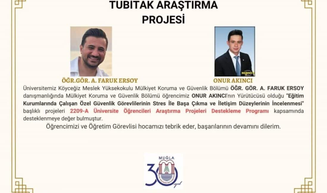 Köyceğiz Meslek Yüksekokulu öğrencisi Onur Akıncı'nın "Eğitim Kurumlarında Çalışan Özel