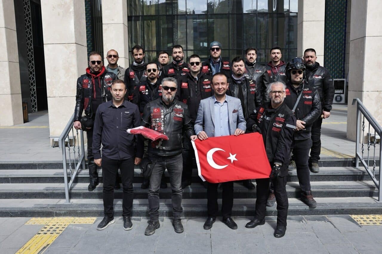 Kütahya Belediyesi, 19 Mayıs etkinlikleri çerçevesinde Türk Chopper Motosiklet Kulübü'ne