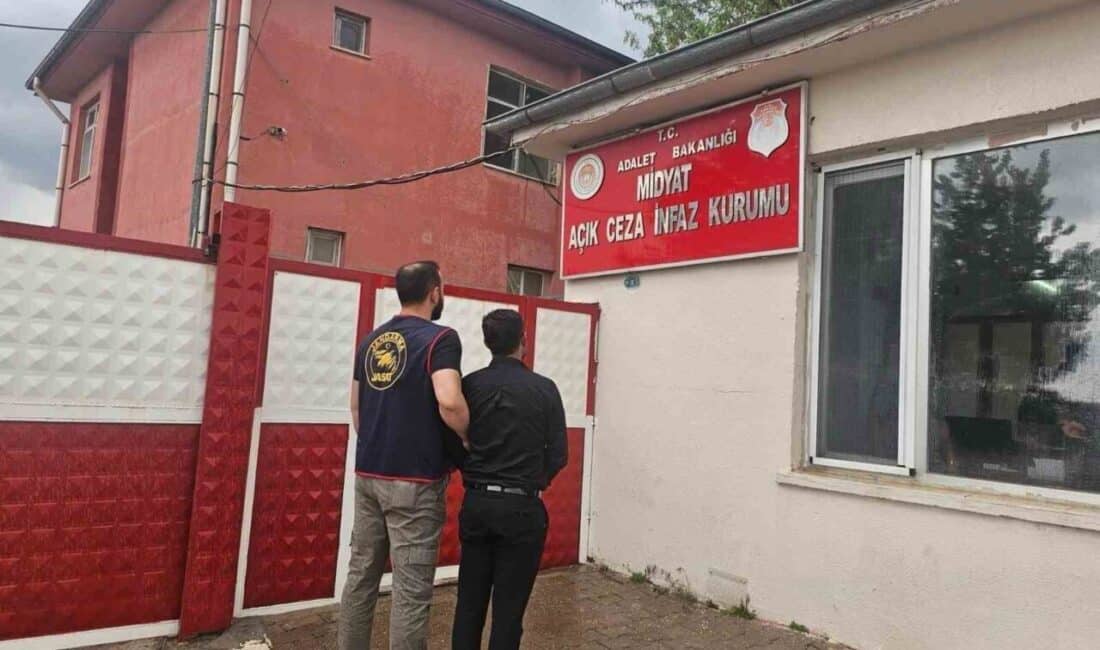 Mardin'in Kızıltepe ilçesinde, 16 yıl 8 ay hapis cezası bulunan