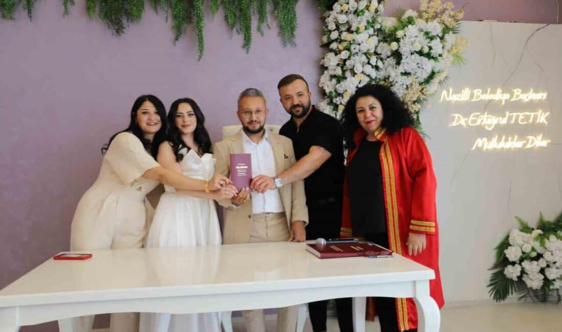 Nazilli'de, 05.05.2025 tarihini nikah tarihi seçen çiftler yoğunluk oluşturdu. Sabah