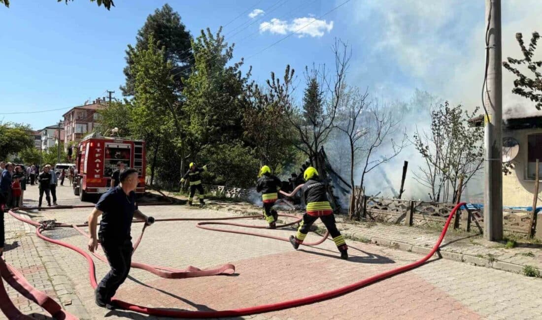 Bolu'da yabancı uyruklu vatandaşların yaşadığı bir evde çıkan yangın, evin