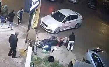 Bursa'nın İnegöl ilçesinde, 24 yaşındaki motosiklet sürücüsü Harun Ç., dönüş