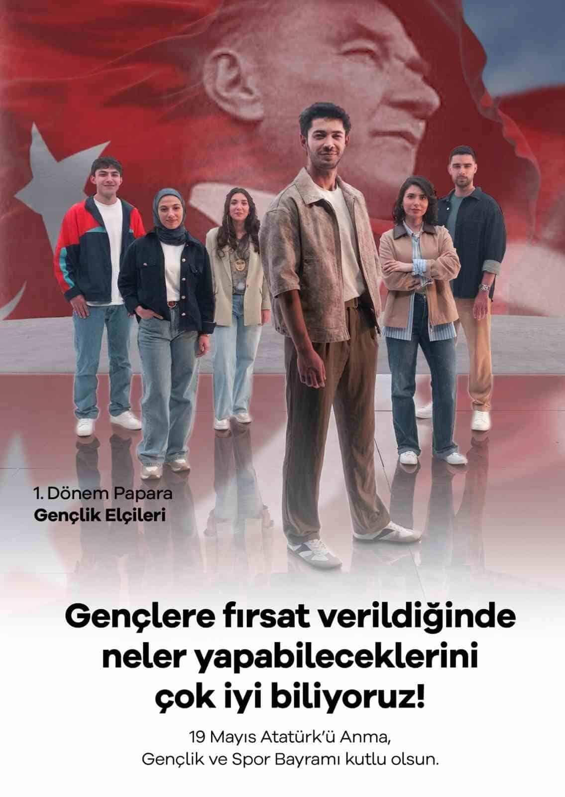 Finansal teknoloji şirketi Papara, Gençlik Departmanı ile 19 Mayıs'a özel