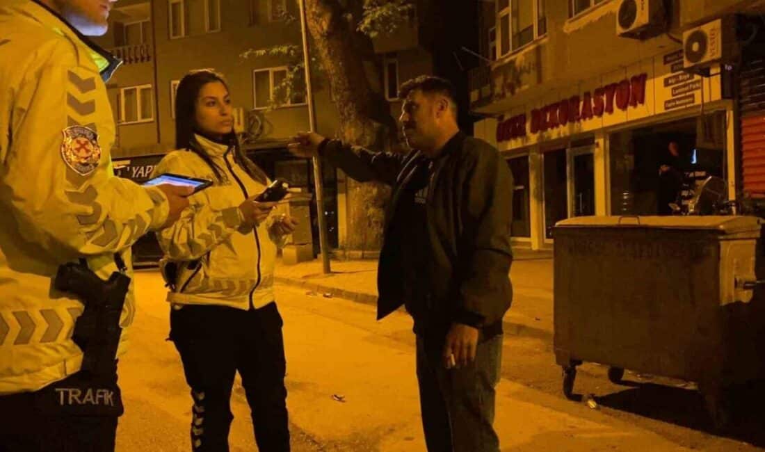 Bursa'nın İnegöl ilçesinde trafik denetiminde Sertaç K. (45), alkol testini