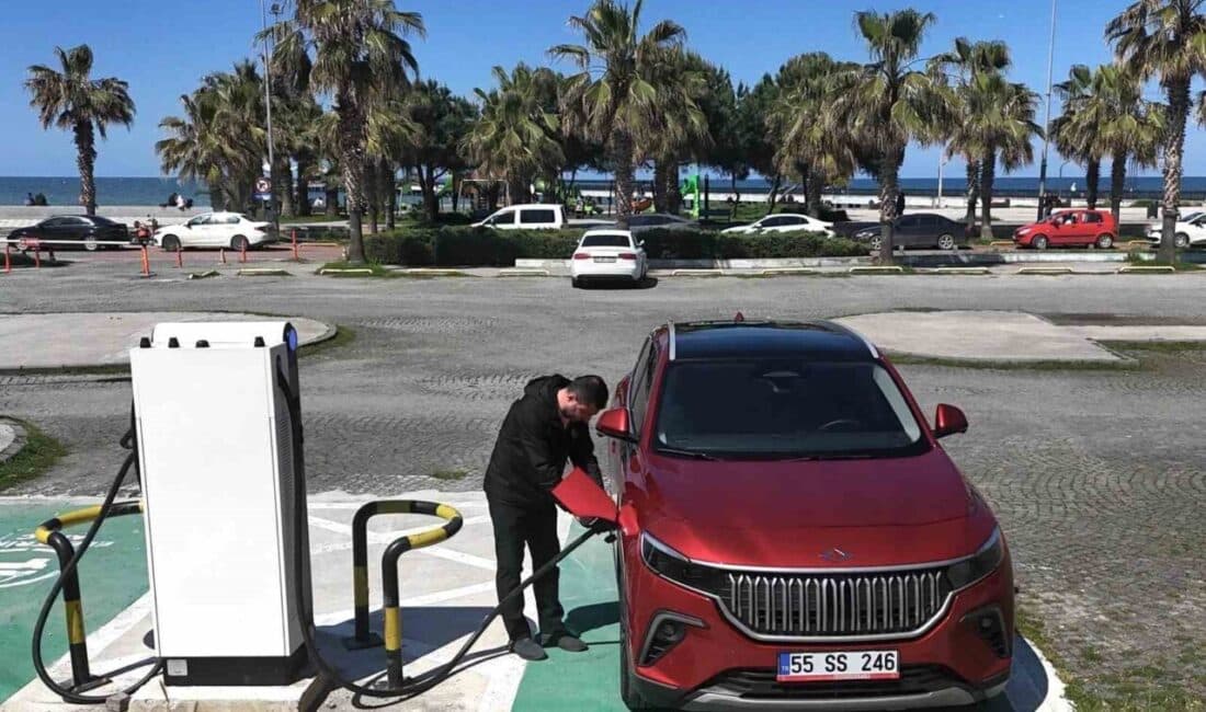 Samsun Büyükşehir Belediyesi, şehir merkezine elektrikli araçlar için hızlı şarj