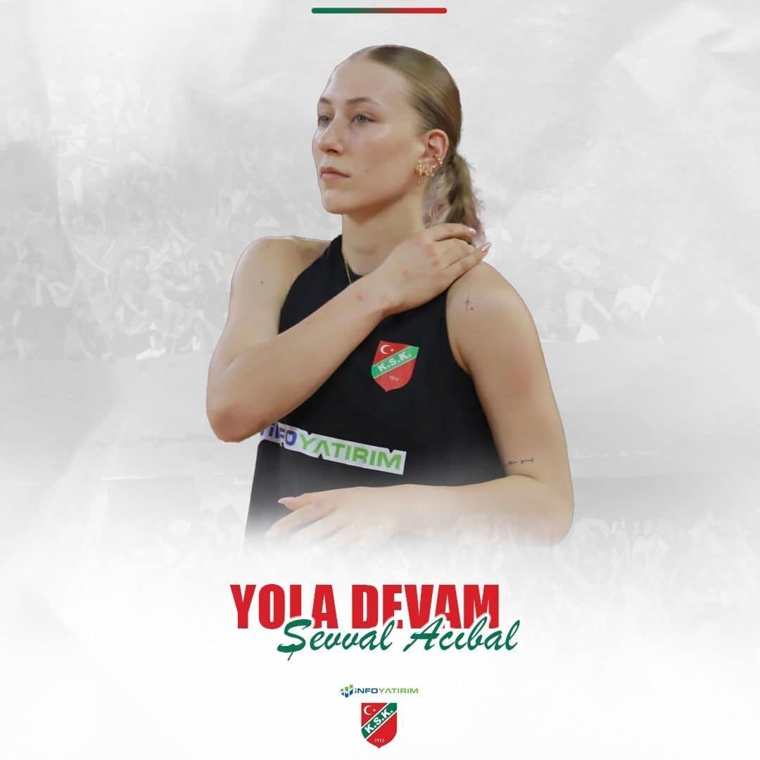 Karşıyaka Voleybol, 2005 doğumlu smaçör Şevval Acıbal'ın bir sezon daha