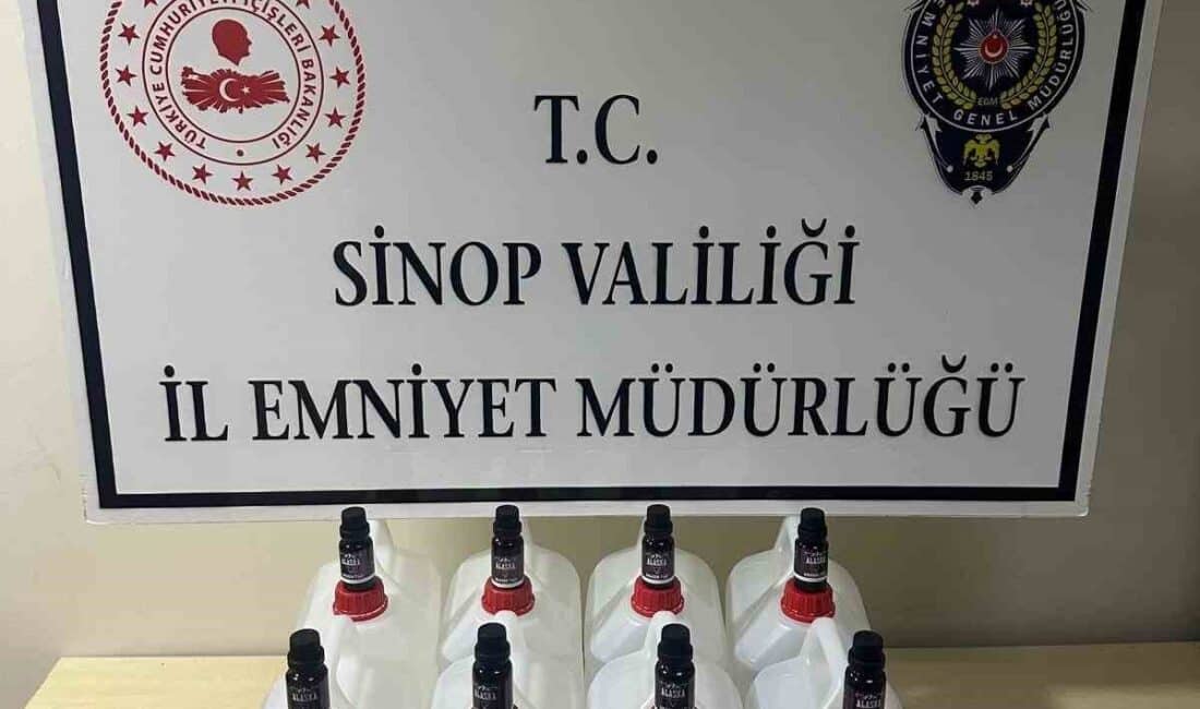 Sinop'ta yapılan bir operasyonda, Kaçakçılık ve Organize Suçlarla Mücadele Şube