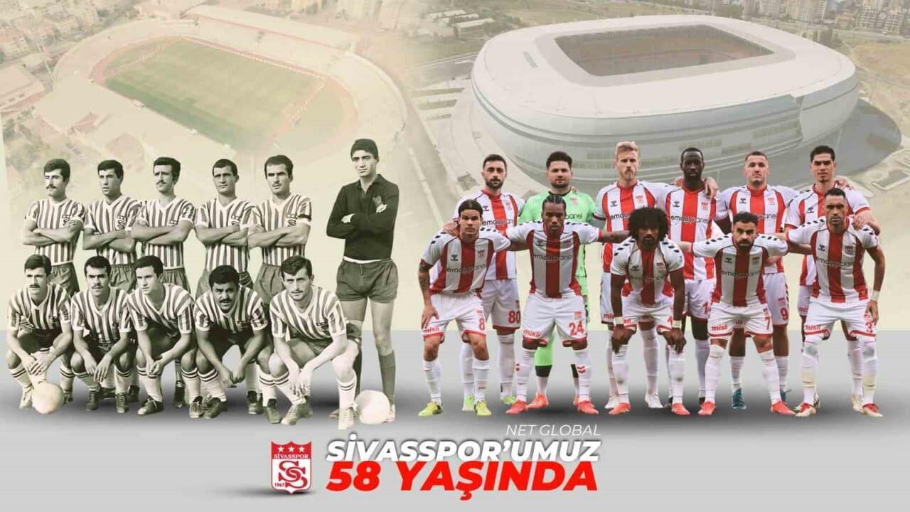 Sivasspor, 58. kuruluş yıl dönümünü sosyal medya üzerinden coşkuyla kutladı.