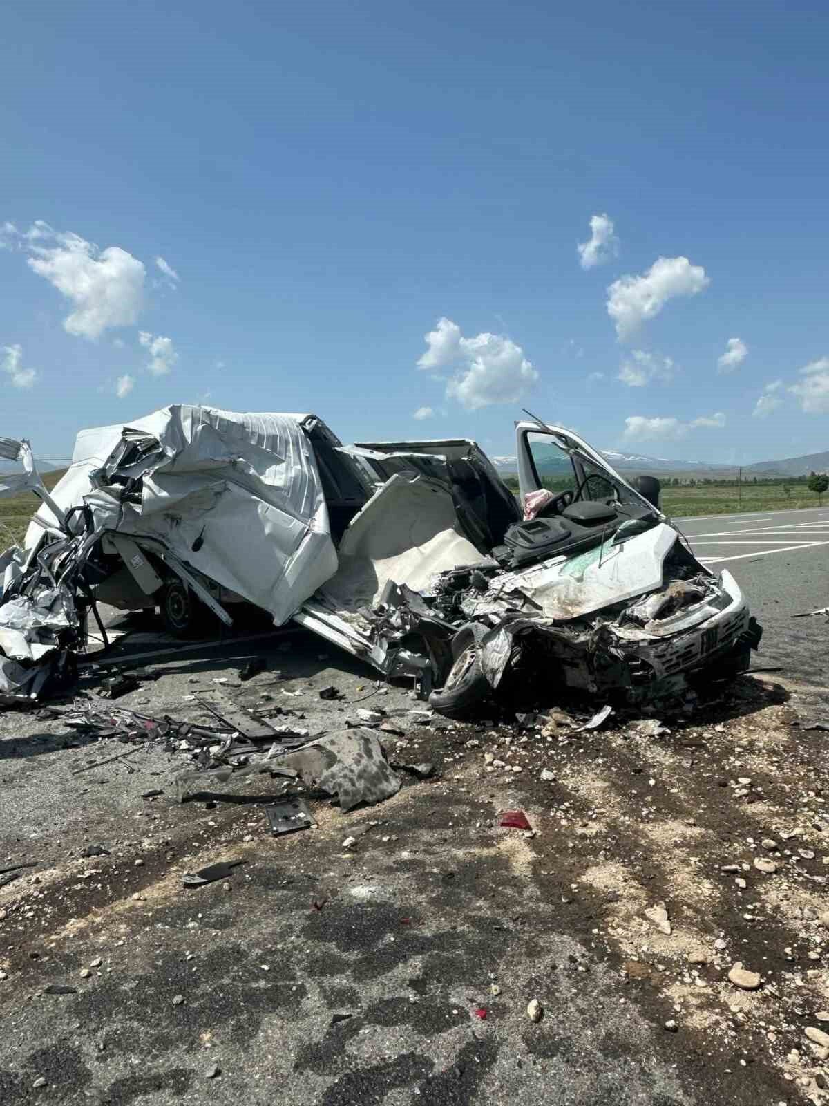 Iğdır'ın Tuzluca ilçesindeki Pirli ve Menderes köyleri yol ayrımında meydana