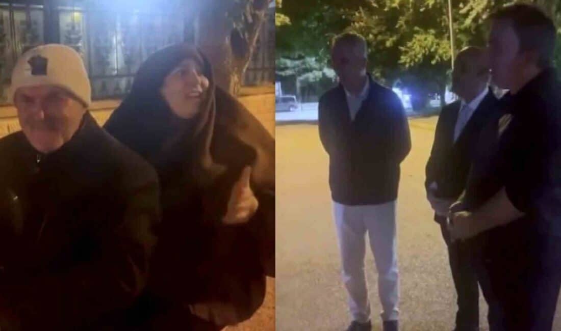 Erzincan Valisi Hamza Aydoğdu, akşam saatlerinde Ordu Caddesi'nde karşılaştığı 40