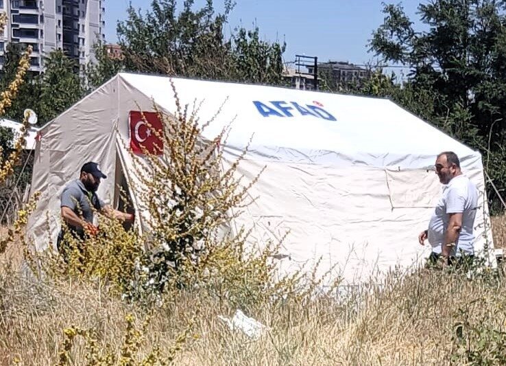 Malatya'nın Yeşilyurt ilçesinde çadırda yaşayan 39 yaşındaki Z.E., dördüncü gününde