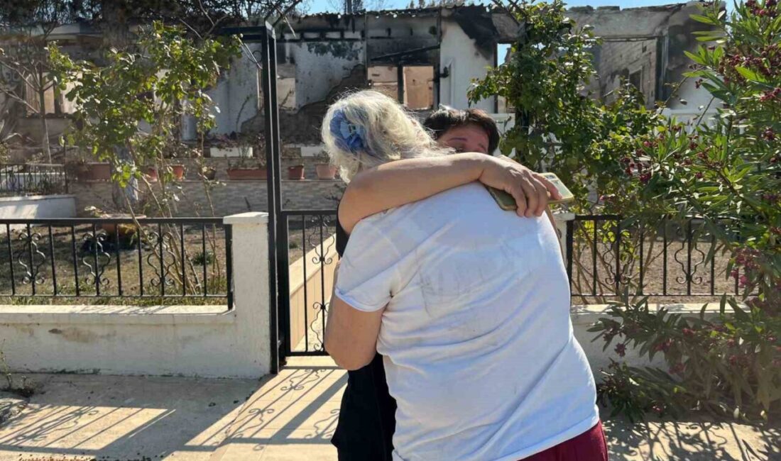 İzmir'in Menderes ve Seferihisar ilçeleri arasında meydana gelen orman yangınında