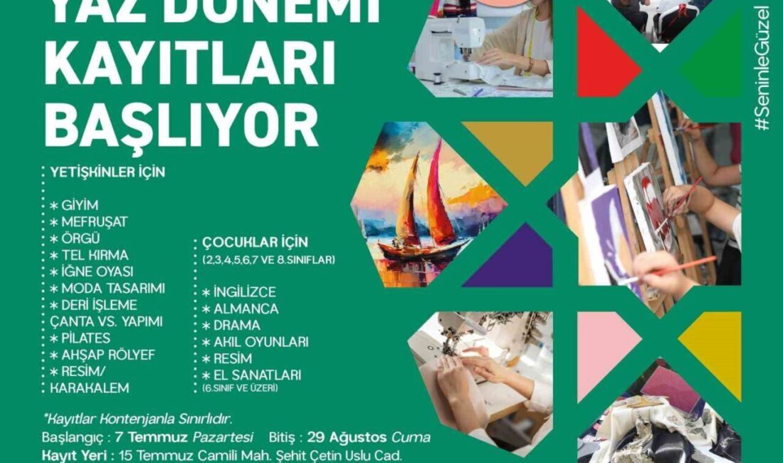 Adapazarı Belediyesi, "Yaz Seninle Güzel" sloganıyla yaz boyunca ücretsiz kurslar