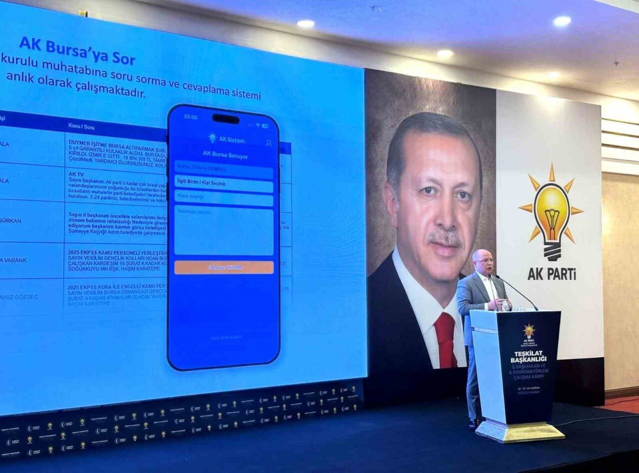 AK Parti Bursa İl Başkanı Davut Gürkan, Ankara’daki kamp etkinliğinde
