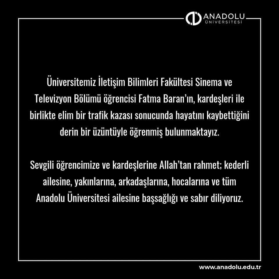Anadolu Üniversitesi Rektörü Yusuf Adıgüzel, trafik kazasında hayatını kaybeden İletişim