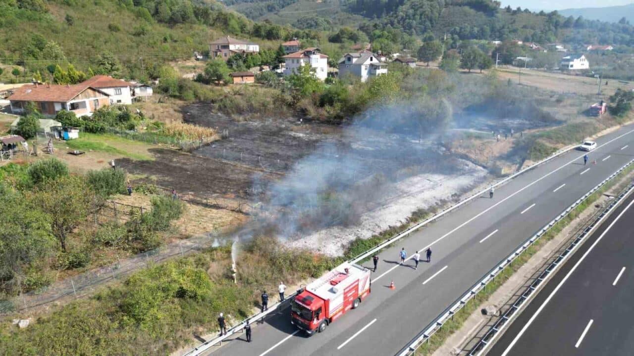 Düzce'de 1-15 Haziran tarihleri arasında 22 anız yangını gerçekleşti. İtfaiye