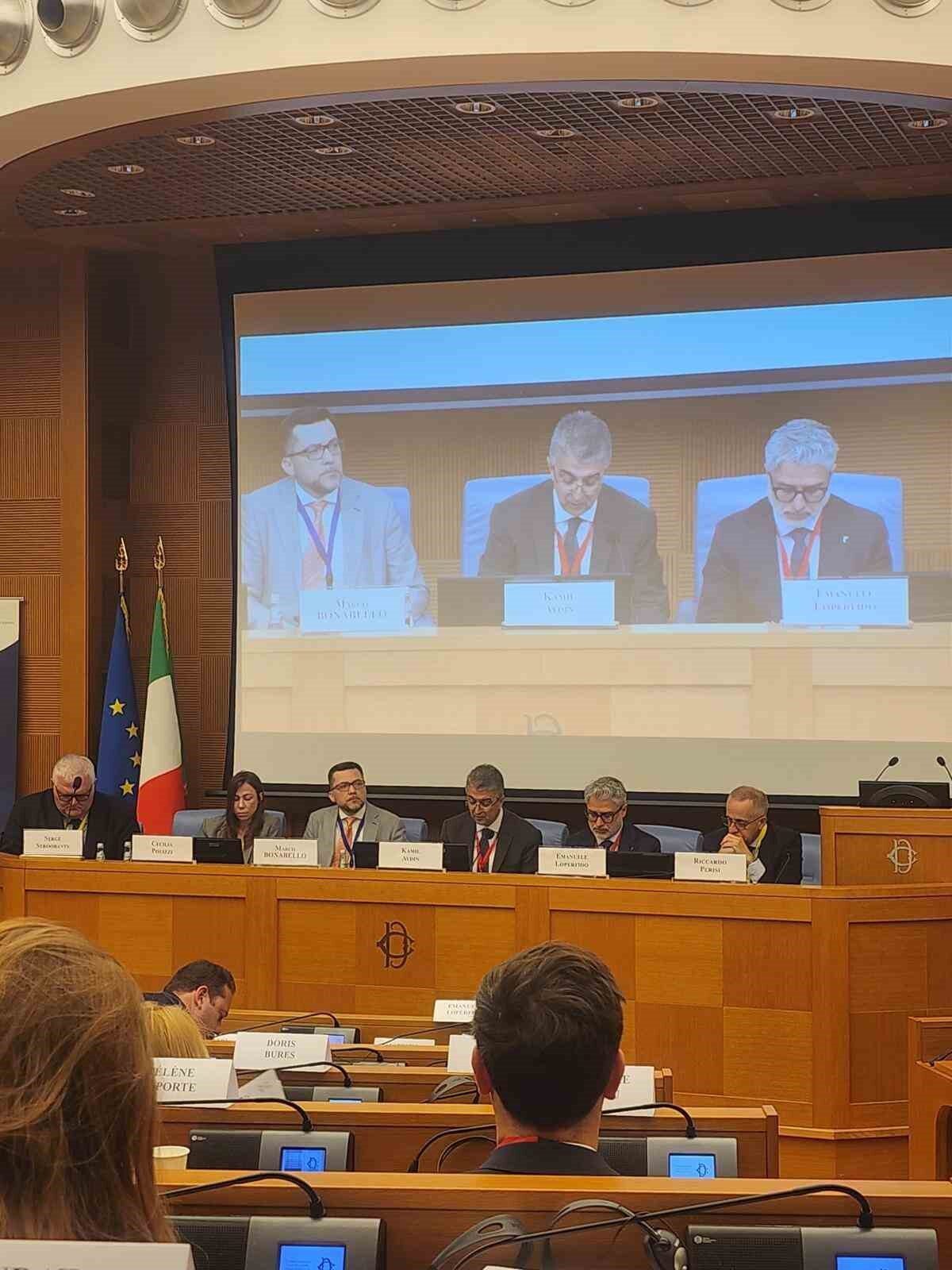 Milliyetçi Hareket Partisi Erzurum Milletvekili Prof. Dr. Kamil Aydın, Roma'da