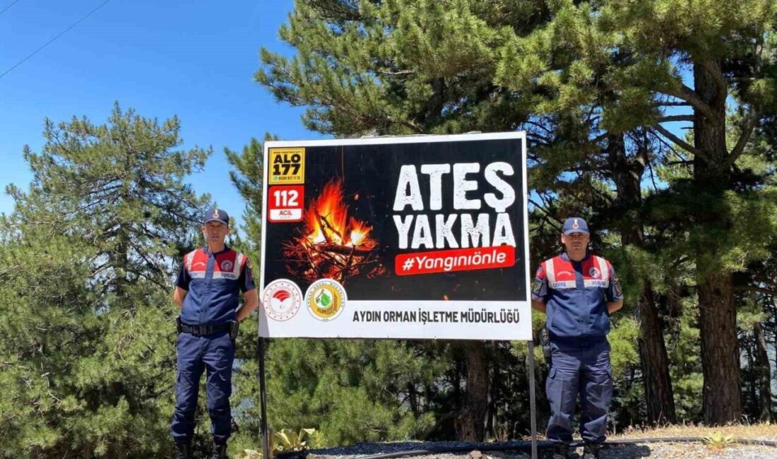 Aydın İl Jandarma Komutanlığı, orman yangınlarıyla mücadele kapsamında halka "Her