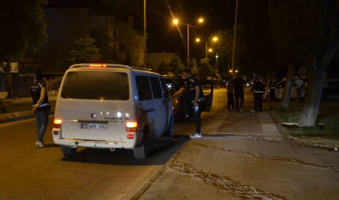 Samsun'un Bafra ilçesinde, Asayiş ve Narkotik Şube ekipleri tarafından yapılan