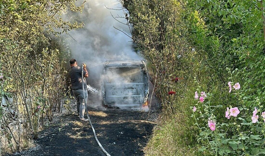 Osmaniye'nin Hasanbeyli ilçesinde bir vatandaşın bahçesindeki otları yakma girişimi, rüzgarın