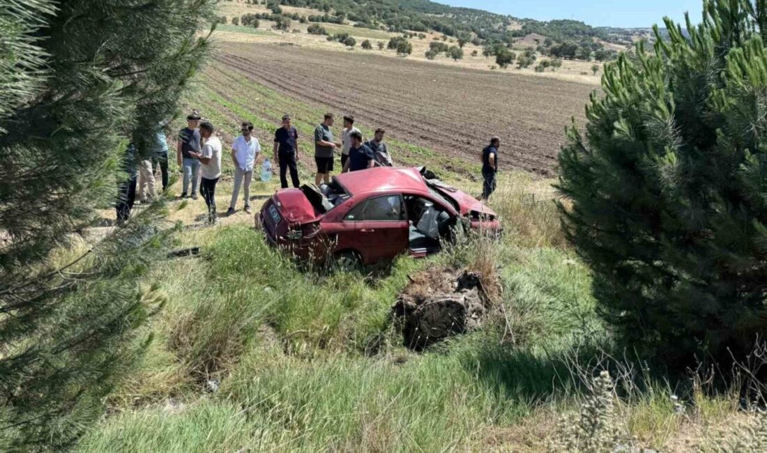 Balıkesir’in Gökçeyazı Mahallesi'nde meydana gelen kazada, direksiyon hakimiyetini kaybeden 16