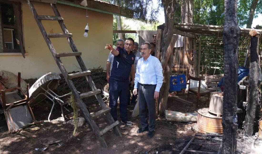 Tepebaşı Belediye Başkanı Dt. Ahmet Ataç, Mollaoğlu Mahallesi'nde çıkan yangın