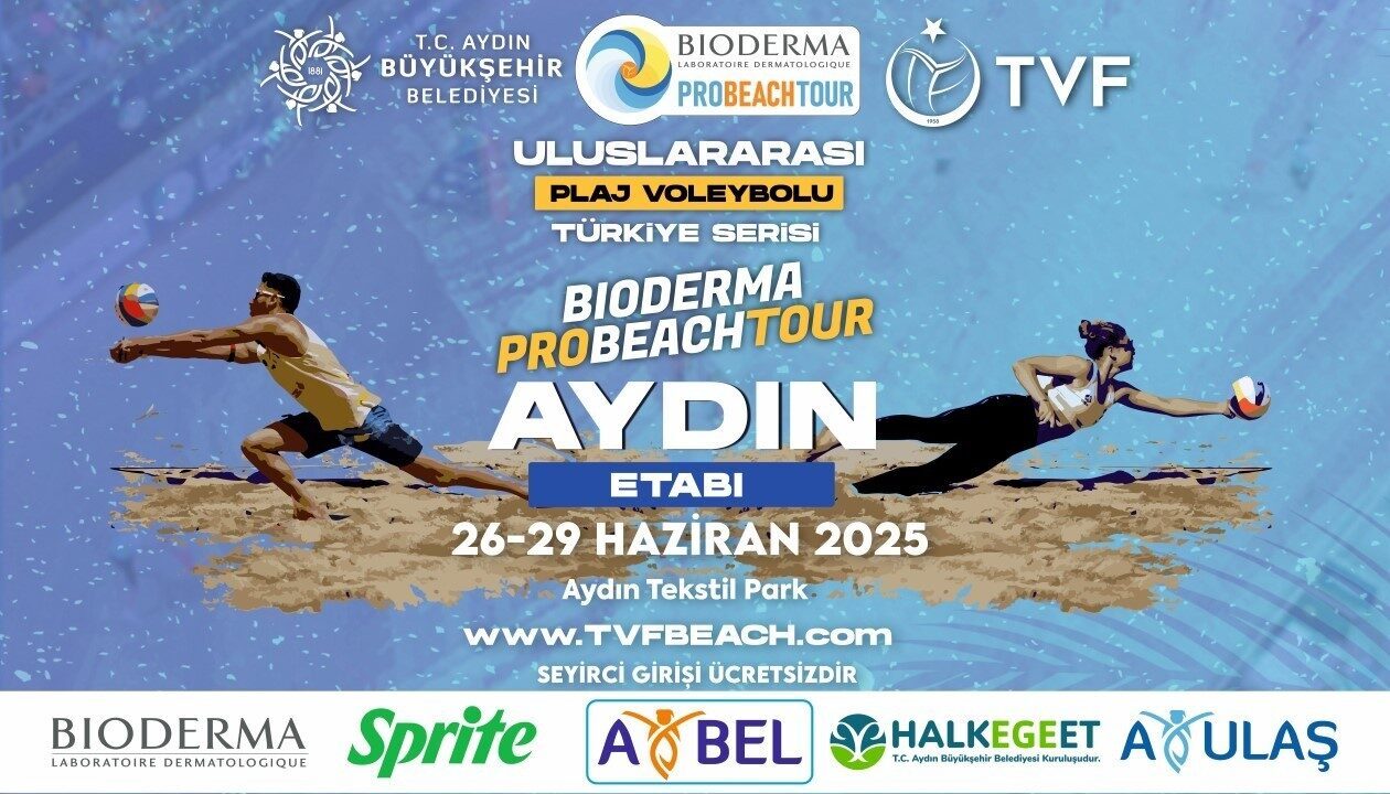 Aydın Tekstil Park, 26-29 Haziran tarihleri arasında Uluslararası Plaj Voleybolu