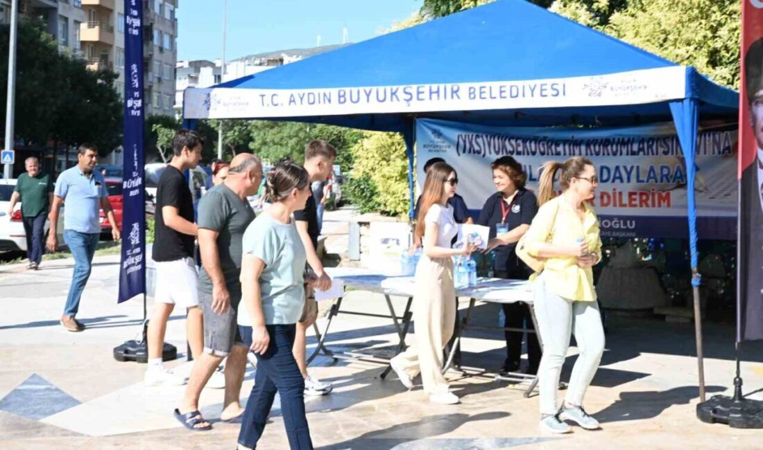 Aydın Büyükşehir Belediye Başkanı Özlem Çerçioğlu, Yükseköğretim Kurumları Sınavı sırasında