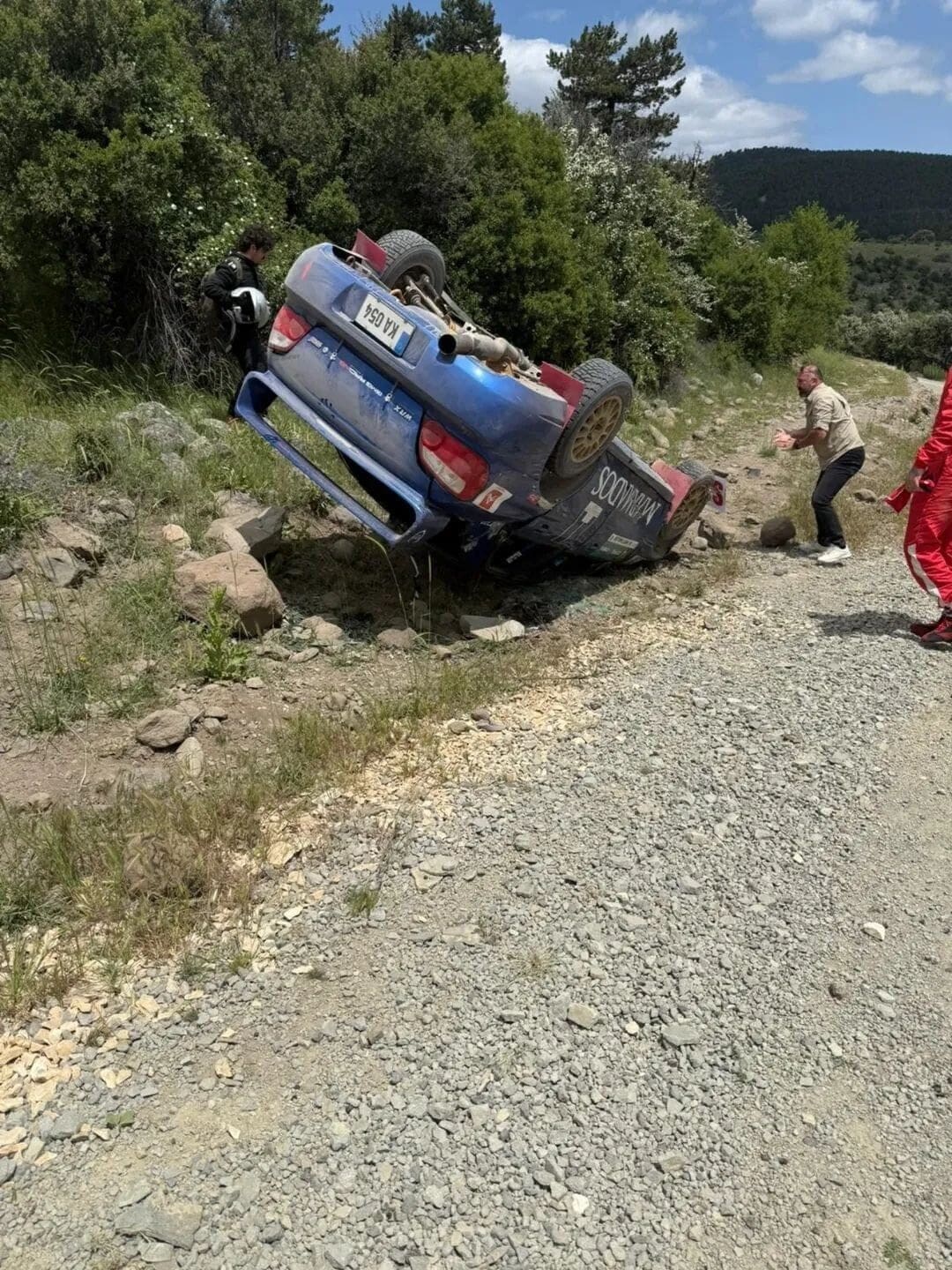 Ankara'nın Beypazarı ilçesinde düzenlenen Hitit Rallisi sırasında KA 054 plakalı