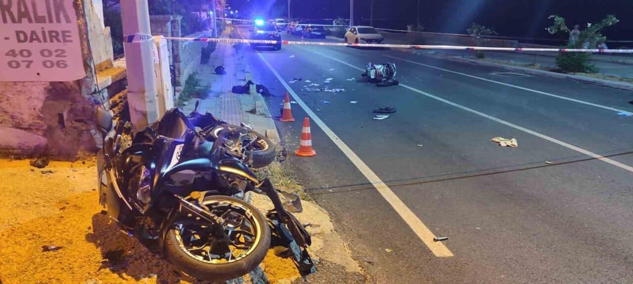 Muğla'nın Bodrum ilçesinde iki motosikletin çarpışması sonucu sürücüler Müjdat Kılıç