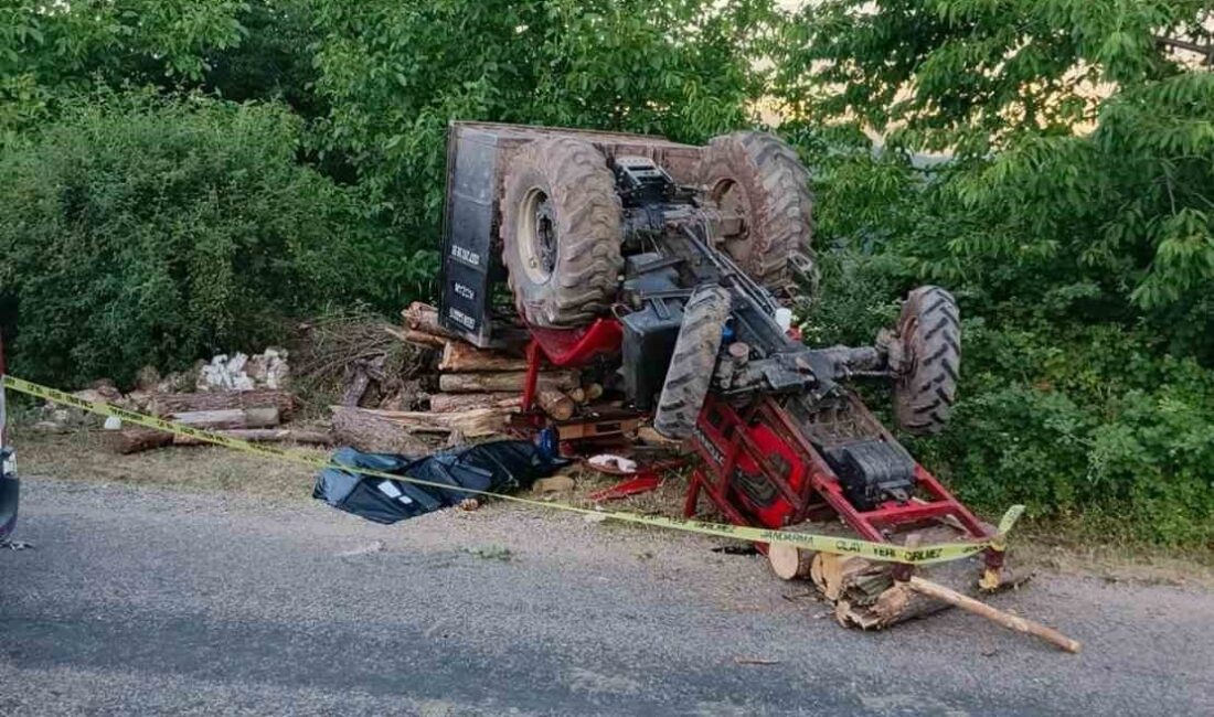 Bolu'nun Yakabayat köyünde Mesut A. (15) yönetimindeki traktör devrildi. Olayda