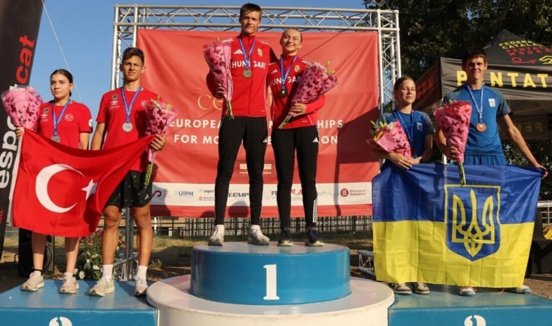 Bursa Büyükşehir Belediyesporlu Muhammed Emir Kurtulan, U17 Modern Pentatlon Avrupa