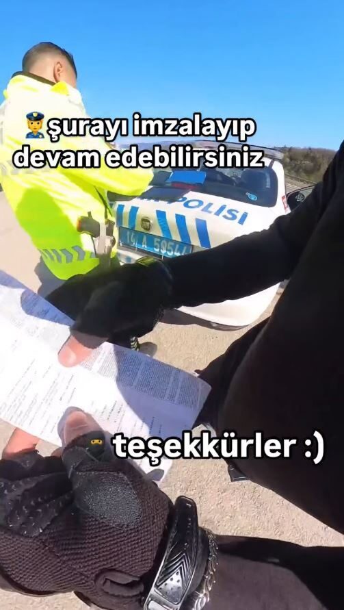 Bolu’da bir motosiklet sürücüsü, sosyal medyada tehlikeli sürüş görüntüleri paylaşarak