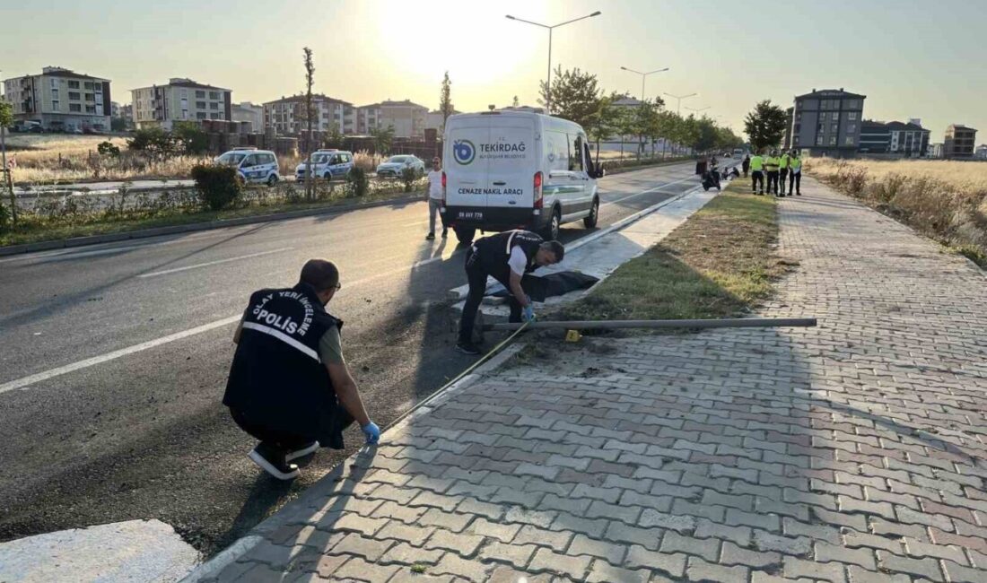 Tekirdağ Çorlu'da 14 yaşındaki Azra Özçelik'in kullandığı motosiklet kontrolden çıkarak