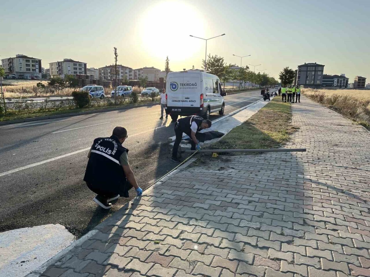 Tekirdağ Çorlu'da 14 yaşındaki Azra Özçelik'in kullandığı motosiklet kontrolden çıkarak