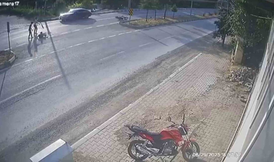 Konya'nın Beyşehir ilçesinde M.Ç. isimli sürücünün kontrolünü kaybettiği motosiklet devrildi