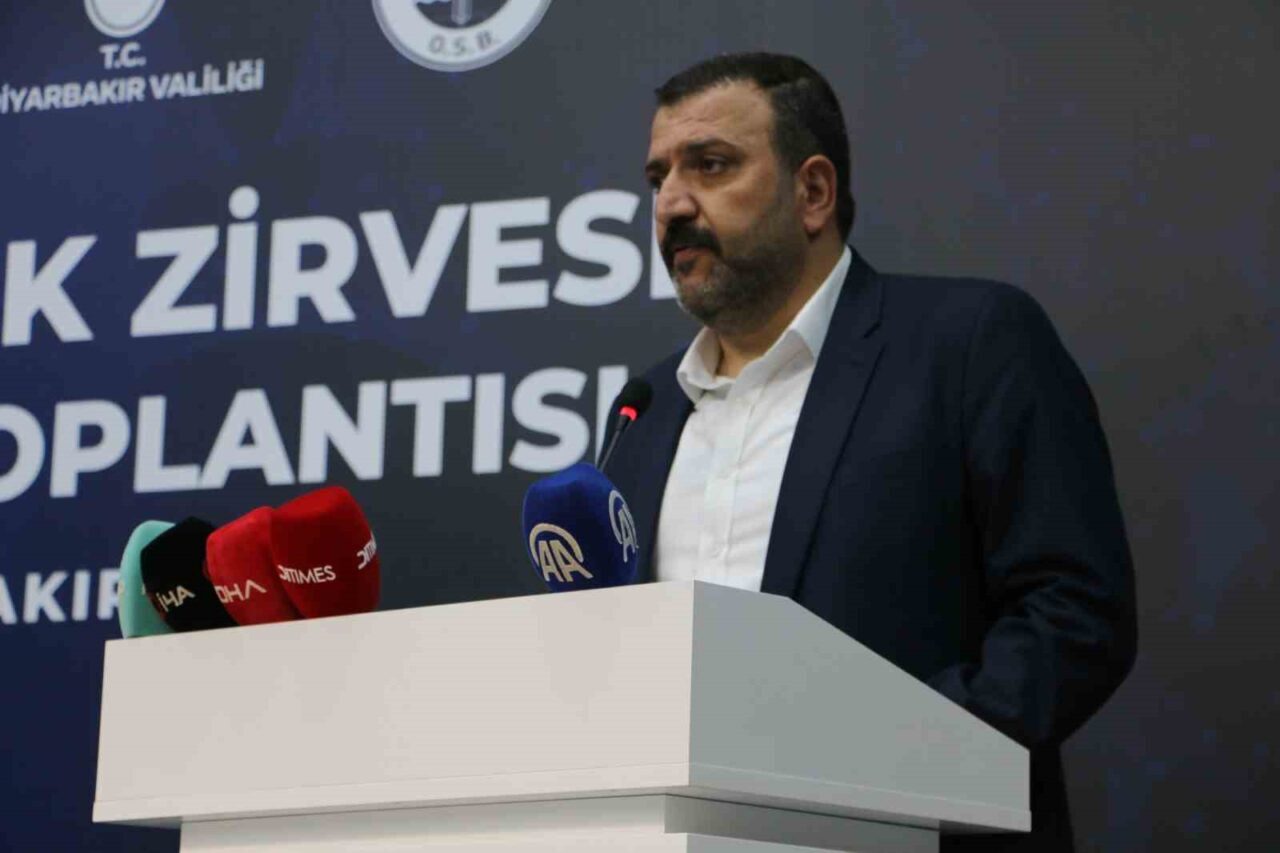 Diyarbakır'da düzenlenen SANTEK Zirvesi'nde, Sanayi ve Teknoloji Bakan Yardımcısı Oruç