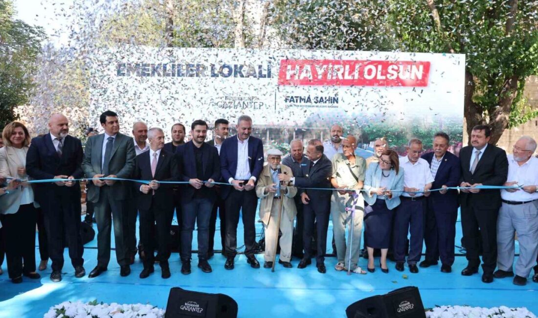 Gaziantep'te, Emekliler Lokali 30 Haziran'da açıldı. Gaziantep Büyükşehir Belediye Başkanı