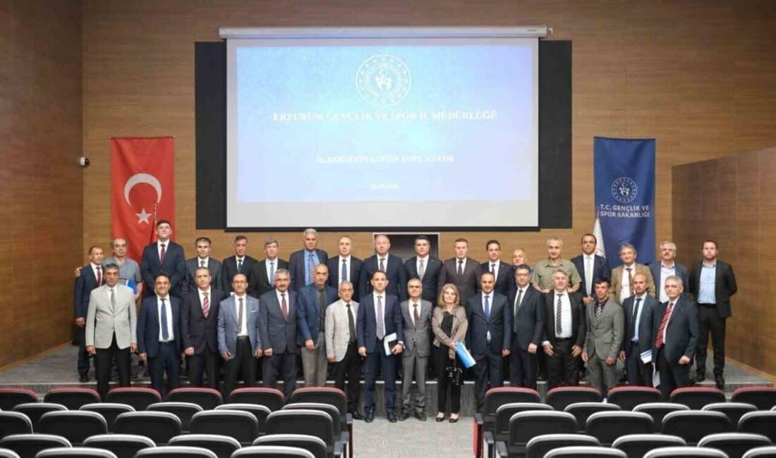 Erzurum Gençlik ve Spor İl Müdürlüğü, İl Koordinasyon Toplantısını gerçekleştirerek