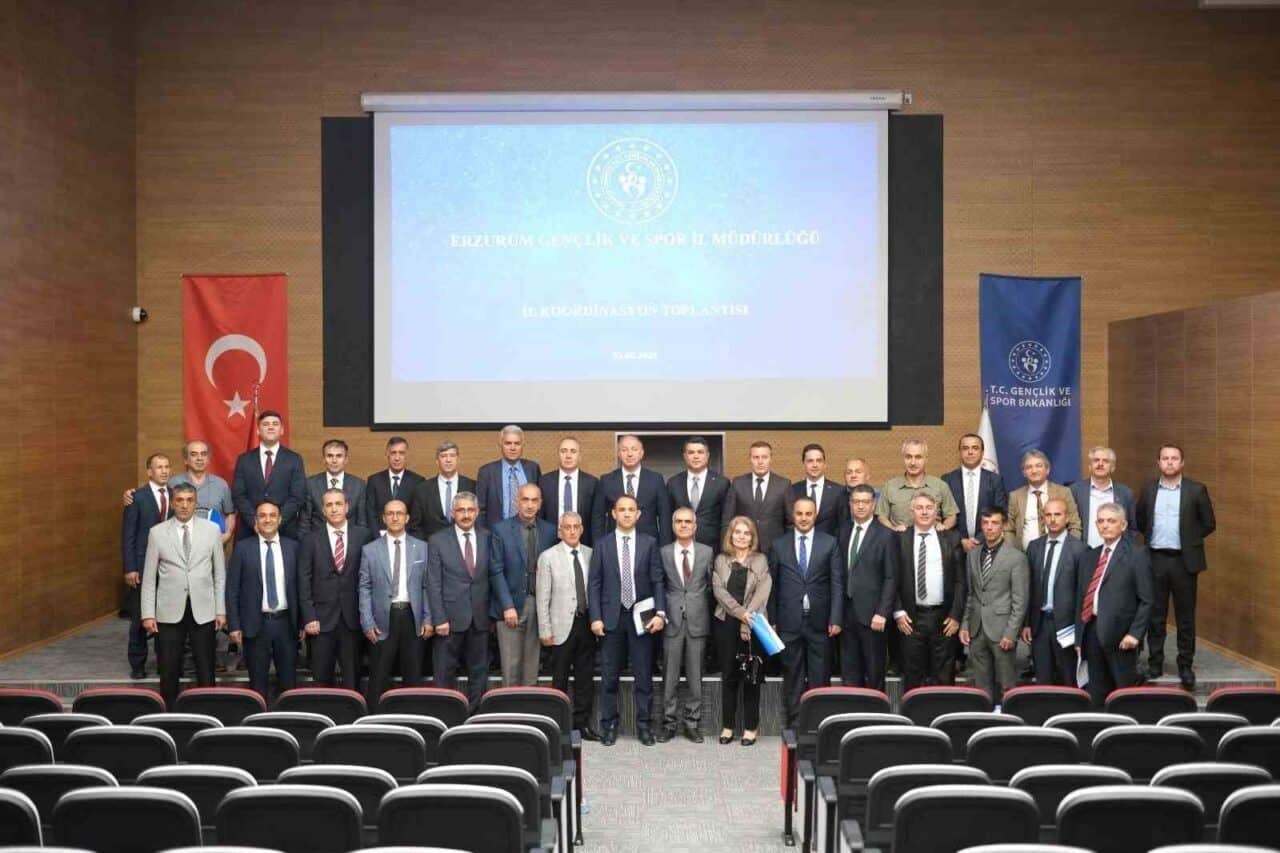 Erzurum Gençlik ve Spor İl Müdürlüğü, İl Koordinasyon Toplantısını gerçekleştirerek